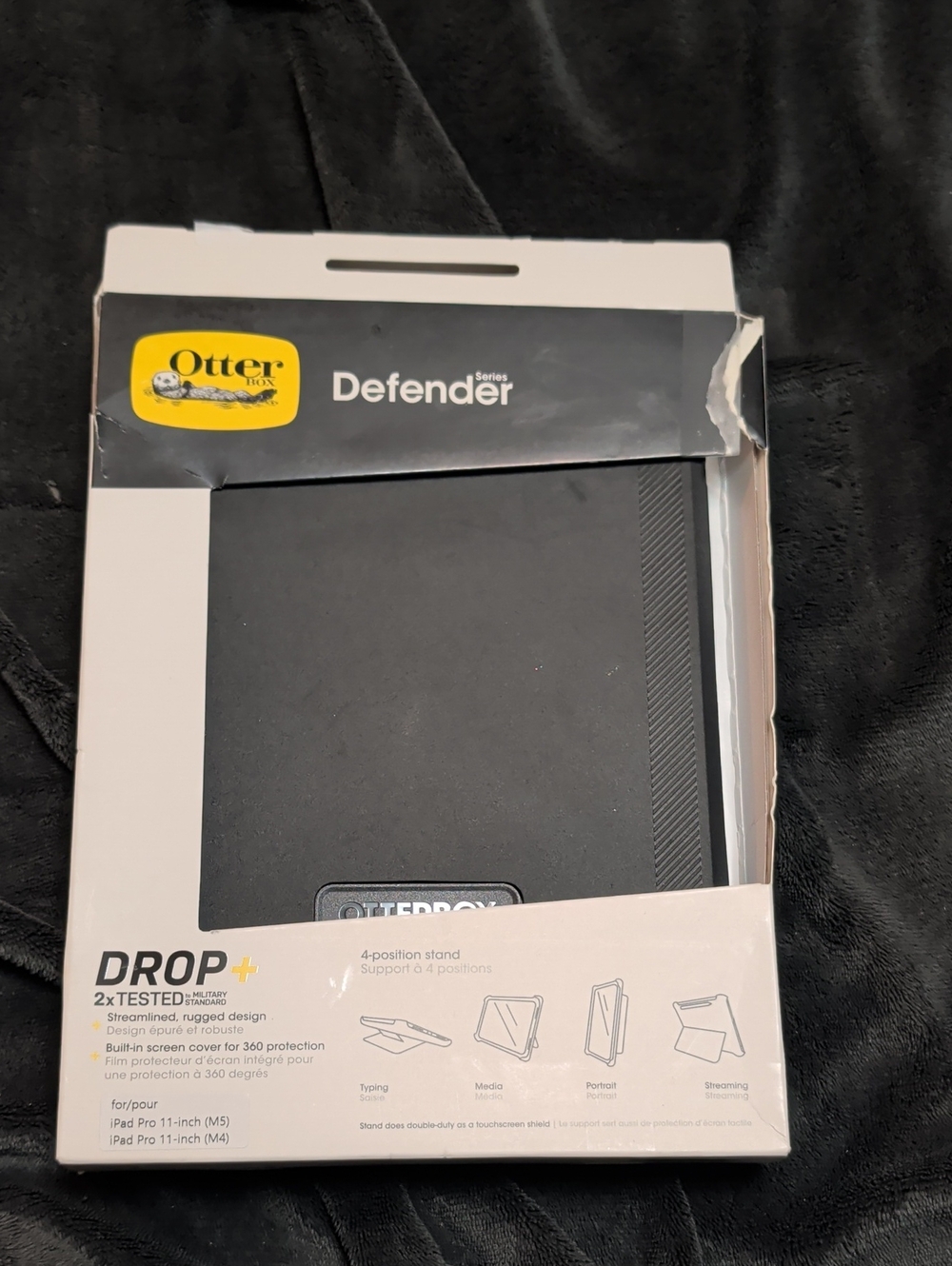 OtterBox Defender Series Black Rugged Tablet Case for iPad Pro 11-inch